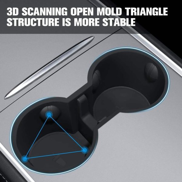 Tesla Model Y / 3 Water Cup Limited Device Center Control Water Cup Holder (Gray) - Image 6