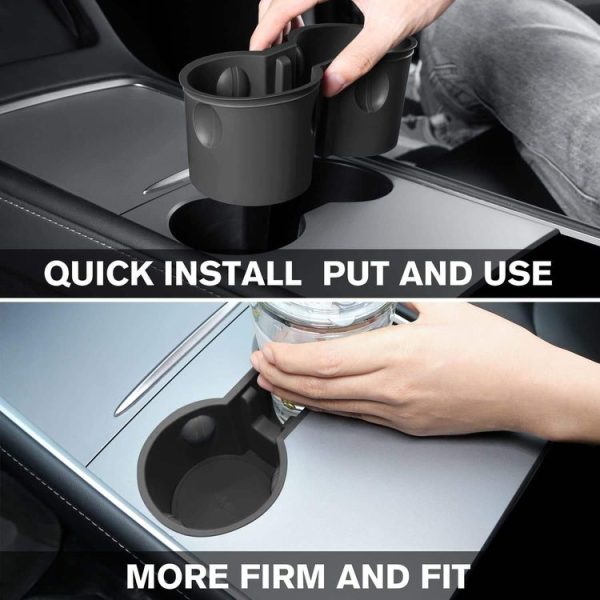 Tesla Model Y / 3 Water Cup Limited Device Center Control Water Cup Holder (Gray) - Image 9