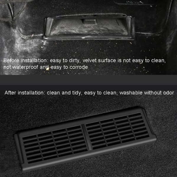 Tesla Model Y 1pair Car Under-seat Vent Protection Cover Decoration Accessories - Image 8