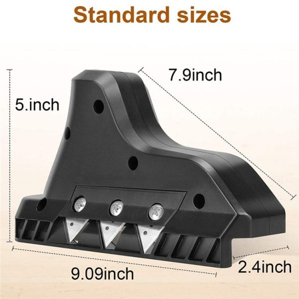 Plasterboard Cutting Angle Planer 45 / 60 Degree Bevel And Right Angle Chamfering Machine (Black) - Image 3