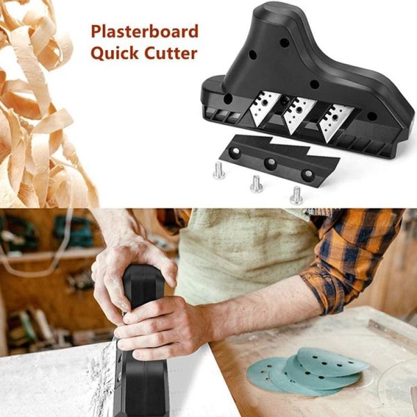 Plasterboard Cutting Angle Planer 45 / 60 Degree Bevel And Right Angle Chamfering Machine (Black) - Image 5