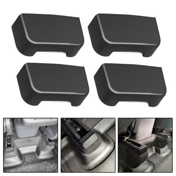 4pcs / Set For Tesla Model Y / 3 Seat Slide Anti Kick Plug Pulley Protective Cover Interior Modification Accessories