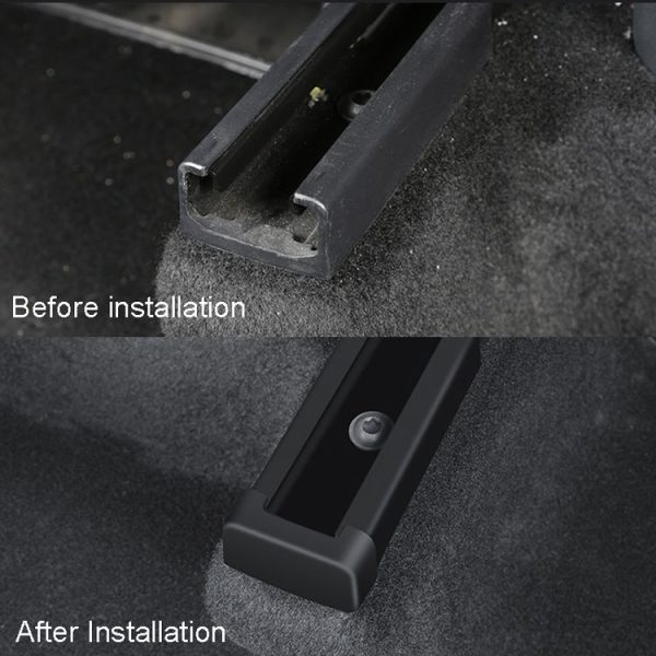 4pcs / Set For Tesla Model Y / 3 Seat Slide Anti Kick Plug Pulley Protective Cover Interior Modification Accessories - Image 6