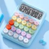 12-Bit Dopamine Flex Keyboard Calculator Candy Color Office Student Calculator (Sky Blue)