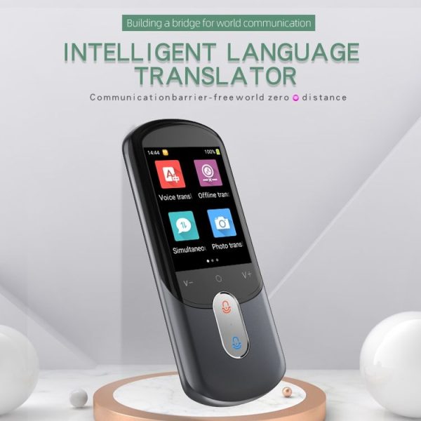 2.88-inch HD Screen WiFi Translator 139 Languages Voice Translator Photo Recording Translator Pen (Dark Gray) - Image 2