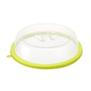 Silica Gel + PP Meal Cover Food Preservation Cover for Refrigerators Microwave Oven (Green)