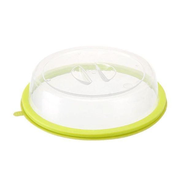 Silica Gel + PP Meal Cover Food Preservation Cover for Refrigerators Microwave Oven (Green)