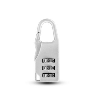 Outdoor Travel Backpack Password Hanging Lock Zinc Alloy Suitcase Anti-theft Lock (Silver)