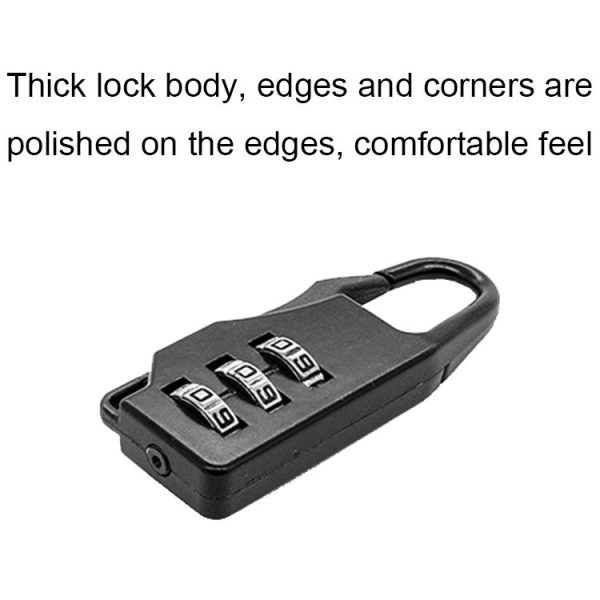 Outdoor Travel Backpack Password Hanging Lock Zinc Alloy Suitcase Anti-theft Lock (Silver) - Image 5