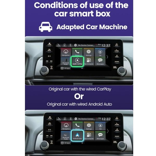 Wired to Wireless Carplay Box Android Auto for Car Interconnection (2Air) - Image 5