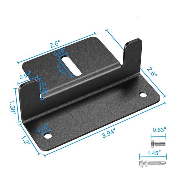 4pcs / Set Aluminum Solar Panel Mounting Bracket (Black) - Image 3