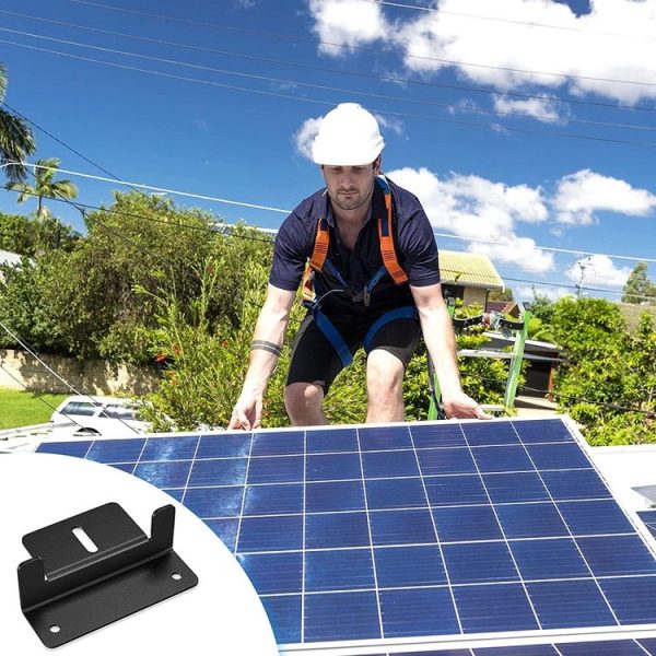 4pcs / Set Aluminum Solar Panel Mounting Bracket (Black) - Image 7