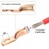 8AWG 3 / 8" Stud Ring Terminal Solder Cable Bare Copper Hole with Heat Shrink (Single) - Image 3