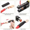 8AWG 3 / 8" Stud Ring Terminal Solder Cable Bare Copper Hole with Heat Shrink (Single) - Image 4