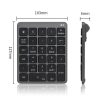 KN-980 28 Keys Portable Wireless Digital Quiet Keypad Computer External Digital Password Keypad (Gray) - Image 2