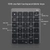 KN-980 28 Keys Portable Wireless Digital Quiet Keypad Computer External Digital Password Keypad (Gray) - Image 7