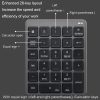 KN-980 28 Keys Portable Wireless Digital Quiet Keypad Computer External Digital Password Keypad (Gray) - Image 8