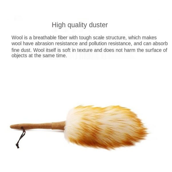 Wool Duster Household Car Dust Cleaning Duster, Size: L - Image 4
