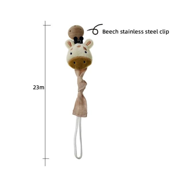 Animal Head Pacifier Chain Newborn Pacifier Clip, Style: Lion - Image 3