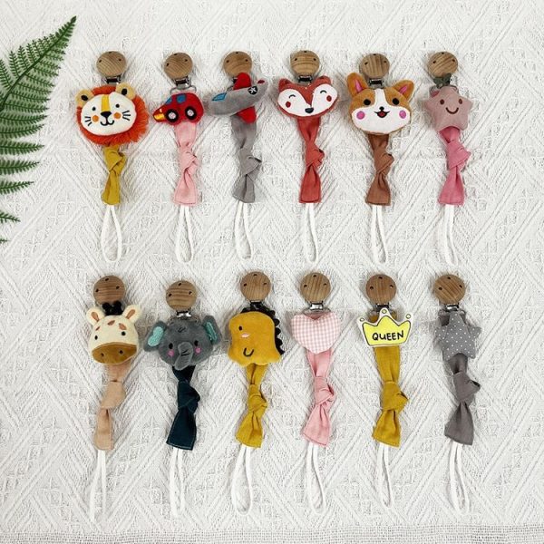 Animal Head Pacifier Chain Newborn Pacifier Clip, Style: Lion - Image 8