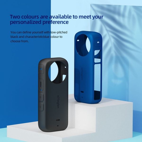 Insta360 X3 AMagisn Body Silicone Protective Cover, Style: Body+Lens Case (Black) - Image 13
