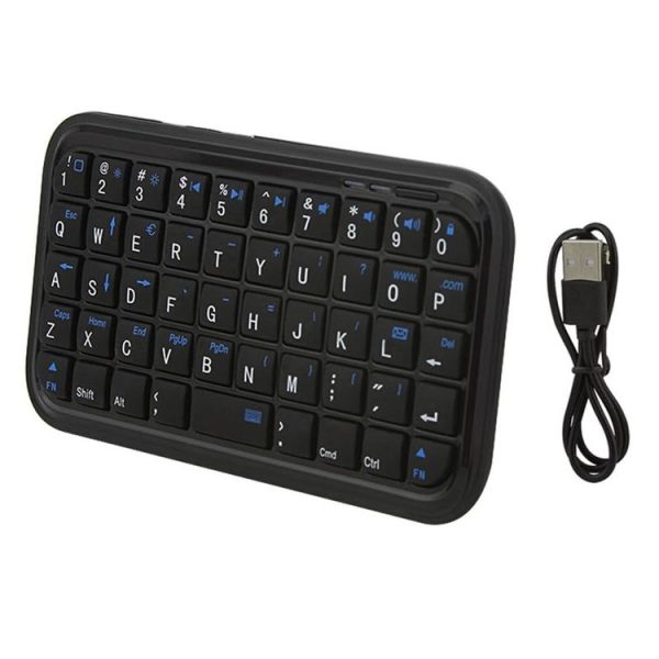 49 Keys Wireless Bluetooth Mini Keyboard Multi System Universal Portable Keypad (Black)