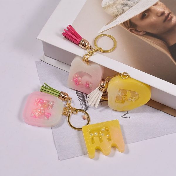 Crystal Epoxy Resin Lace Letter Mold Symbol Pendant Silicone Mold, Spec: 02 - Image 6