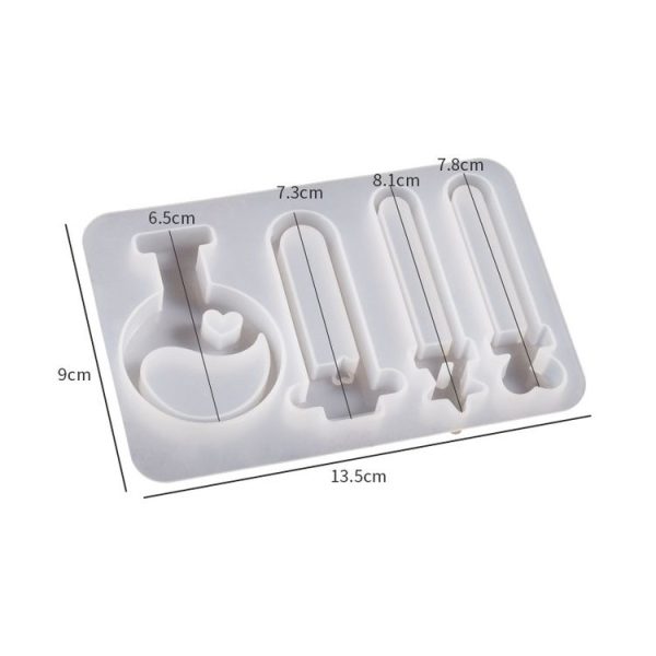 Crystal Epoxy Magic Bottle Silicone Mold DIY Key Quicksand Pendant Mold - Image 3
