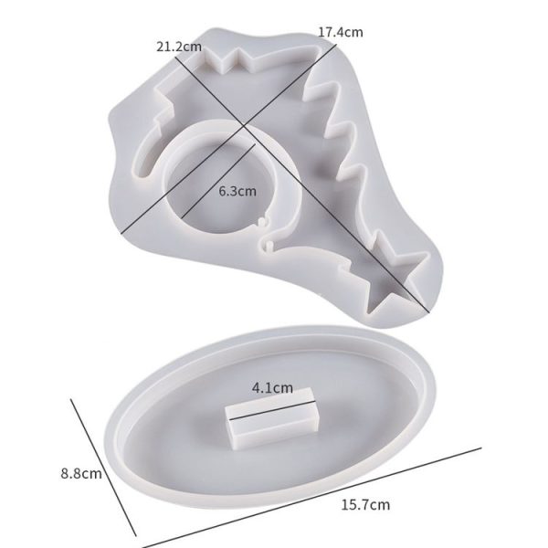 Crystal Epoxy Resin Christmas Tree Silicone Mold Without Bead Chain - Image 4
