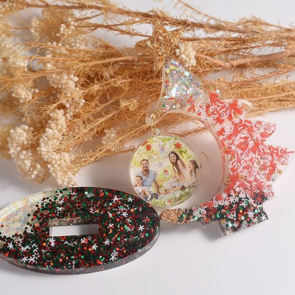 Crystal Epoxy Resin Christmas Tree Silicone Mold Without Bead Chain - Image 7