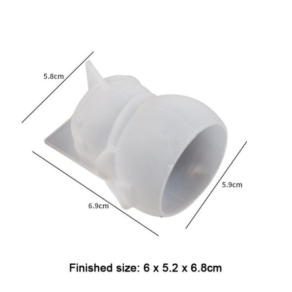 Christmas Crystal Silicone Mold DIY Snowman Elk Candle, Spec: Fat Christmas Snowman 004 - Image 2