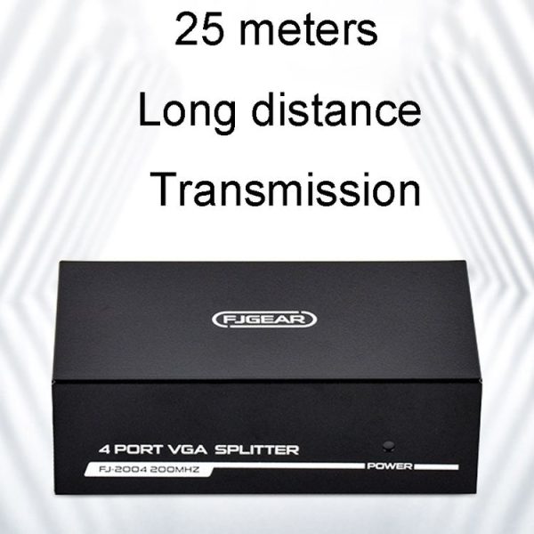 FJGEAR FJ-2004 VGA Splitter 1 In 4 Out Computer Vedio Output Splitter, EU Plug - Image 5