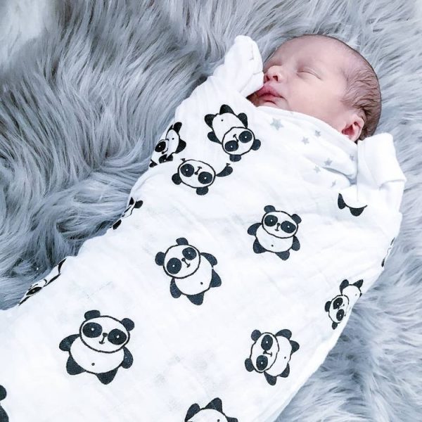 Cartoon Baby Soft Gauze Quilt Swaddle Cotton Bath Towel 117 X 117cm, Style: Letter ABC - Image 7