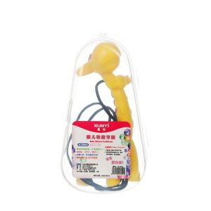 XUNYI Baby Giraffe Rattles Teether Kids Silicone Bite Toy, Spec: Drop Box Yellow