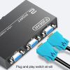 FJGEAR FJ-15-2 Computer VGA Switcher 2 In 1 Out Bidirectional Switching Sharer - Image 5