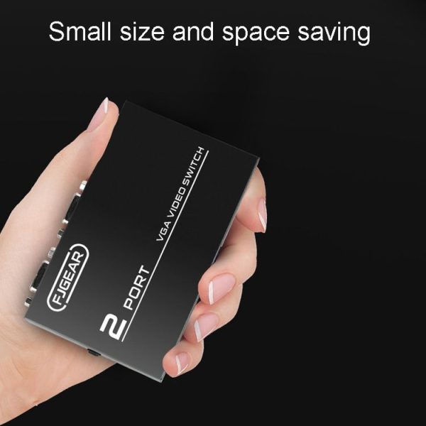 FJGEAR FJ-15-2 Computer VGA Switcher 2 In 1 Out Bidirectional Switching Sharer - Image 9