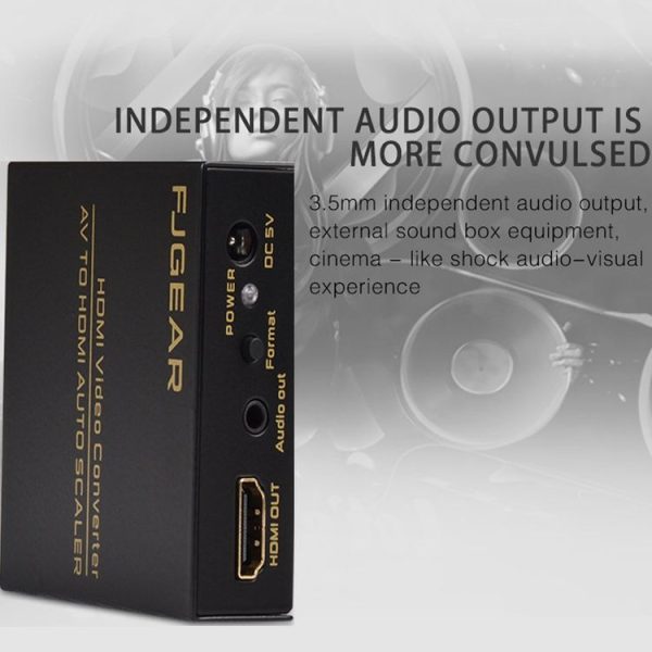 FJGEAR FJ-AH1308 AV To HDMI Converter With Auto Scaling - Image 8