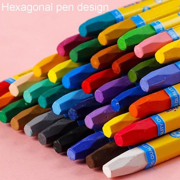 AIYO Washable Painting Crayons Childrens Oil Paint Stick Set, Specification: 12 Colors - Image 2