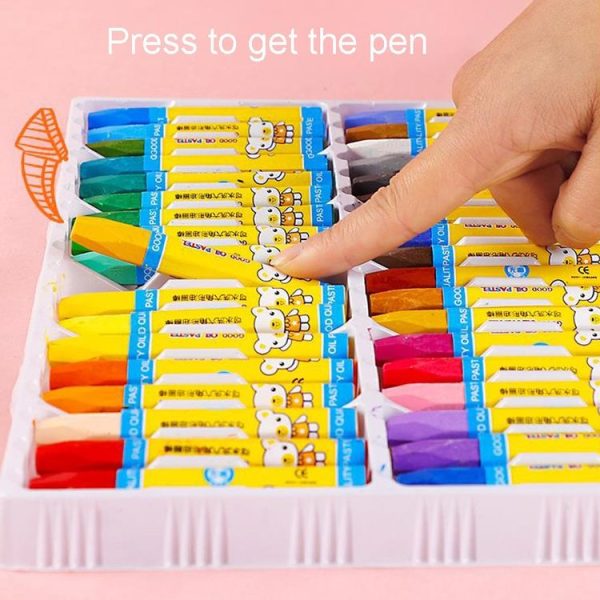 AIYO Washable Painting Crayons Childrens Oil Paint Stick Set, Specification: 12 Colors - Image 4