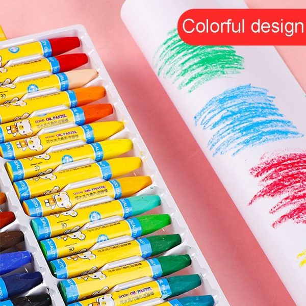 AIYO Washable Painting Crayons Childrens Oil Paint Stick Set, Specification: 12 Colors - Image 5