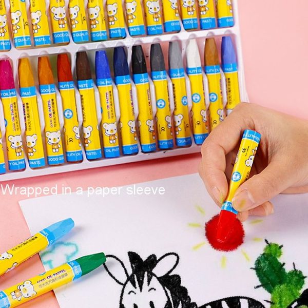 AIYO Washable Painting Crayons Childrens Oil Paint Stick Set, Specification: 12 Colors - Image 6