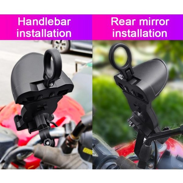 Motorcycle Sunshade Rainproof Mobile Phone Holder, Shape: Mirror Holder No Charge - Image 13