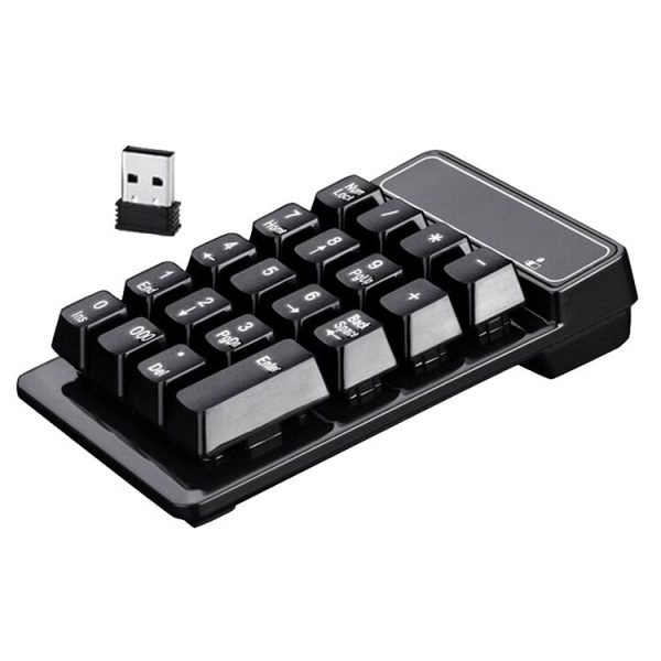 K3 19 Key 2.4G Wireless Mini Digital Keyboard Suspension Machinery Keypad (Black)