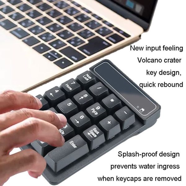 K3 19 Key 2.4G Wireless Mini Digital Keyboard Suspension Machinery Keypad (Black) - Image 8