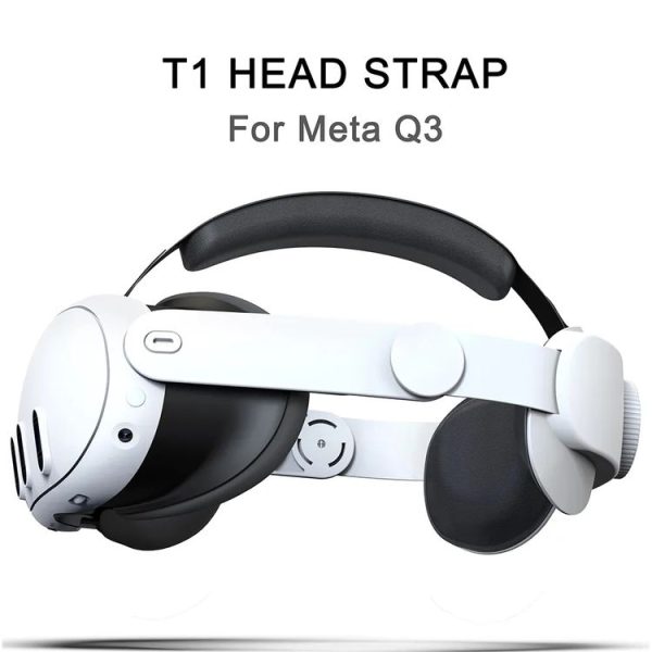 Meta Quest 3 VR Adjustable Elite Headset Head Strap (White) - Image 2