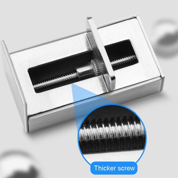 No Punching Limiters Child Safety Window Limit Lock With Key (Double Windows Stainless Steel Model) - Image 5