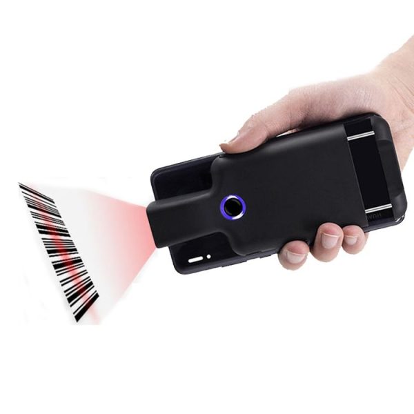 HC101D 2D Bluetooth Barcode Scanner Wireless Back Clip Phone Barcode Reader, Spec: Side - Image 2