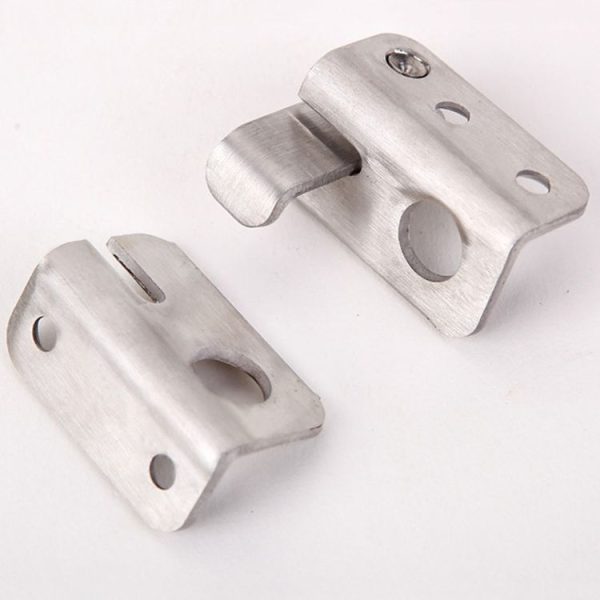 Small Left Open Stainless Steel Sliding Door Latch No Punch Latch Door Bolt Catch With Screw - Image 4