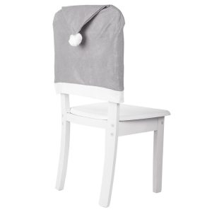 Christmas Nonwoven Chair Covers Stool Decoration Sleeves (Gray)