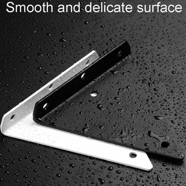 Load Bearing Invisible Triangle Bracket Wall Shelf Bracket With Screws, Specification: 140x130mm Black - Image 5